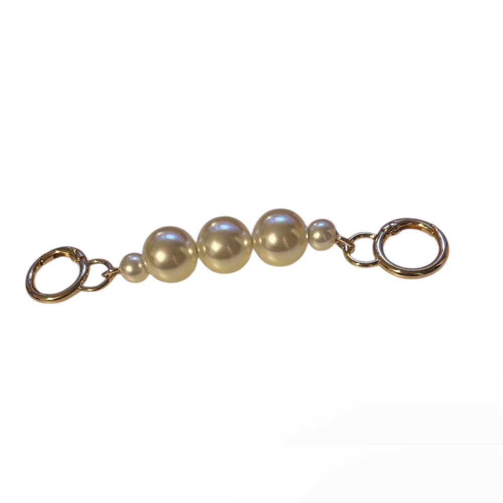 New Gold Pearl purse extender or purse charm